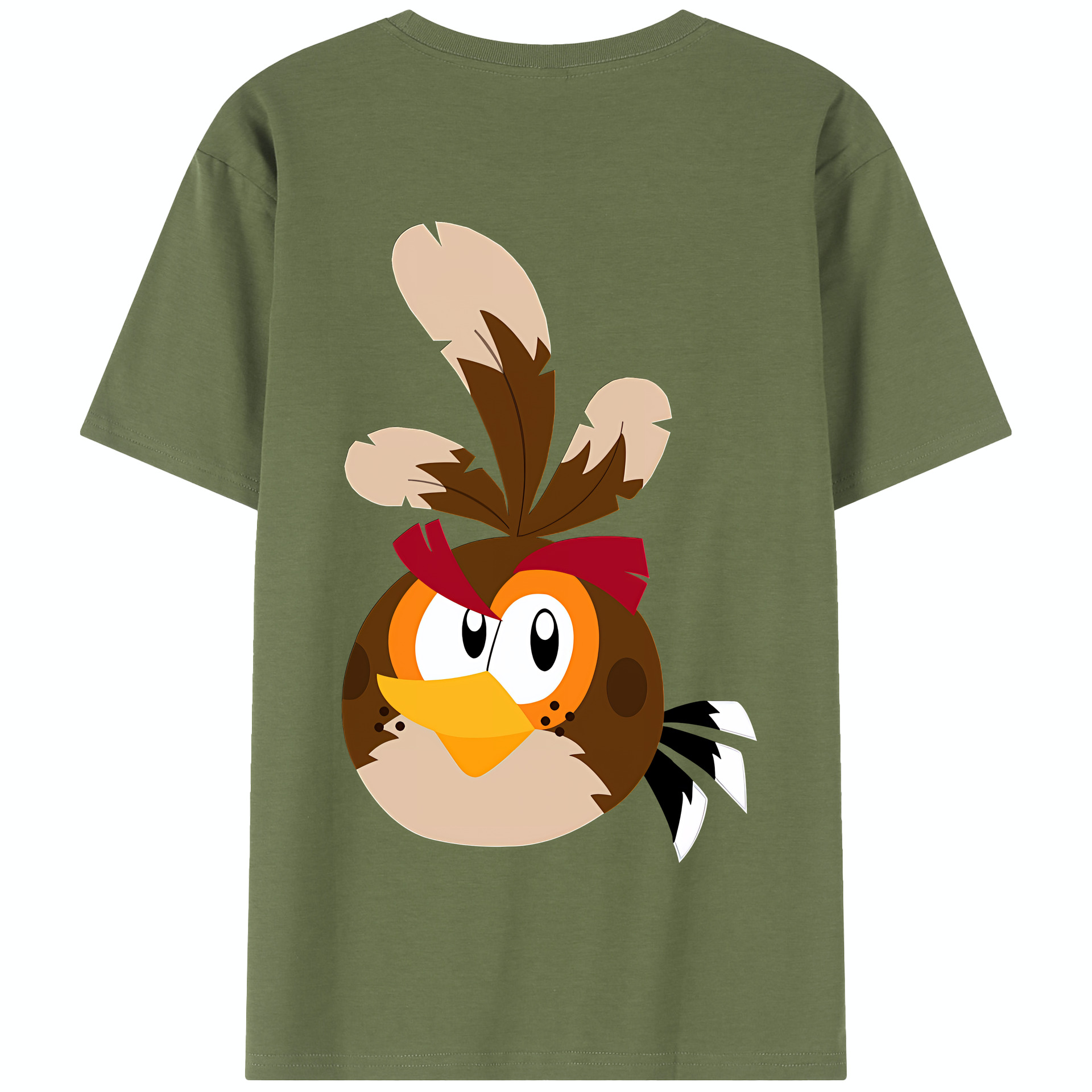 （画像用） Angry Birds アングリーバード 綿100％半袖Tシャツ（背面プリント）